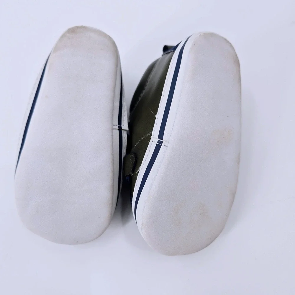 Lot of 2 Infant Baby‎ Boys Crib Shoes Size 3 6-9M Carter's & TCP